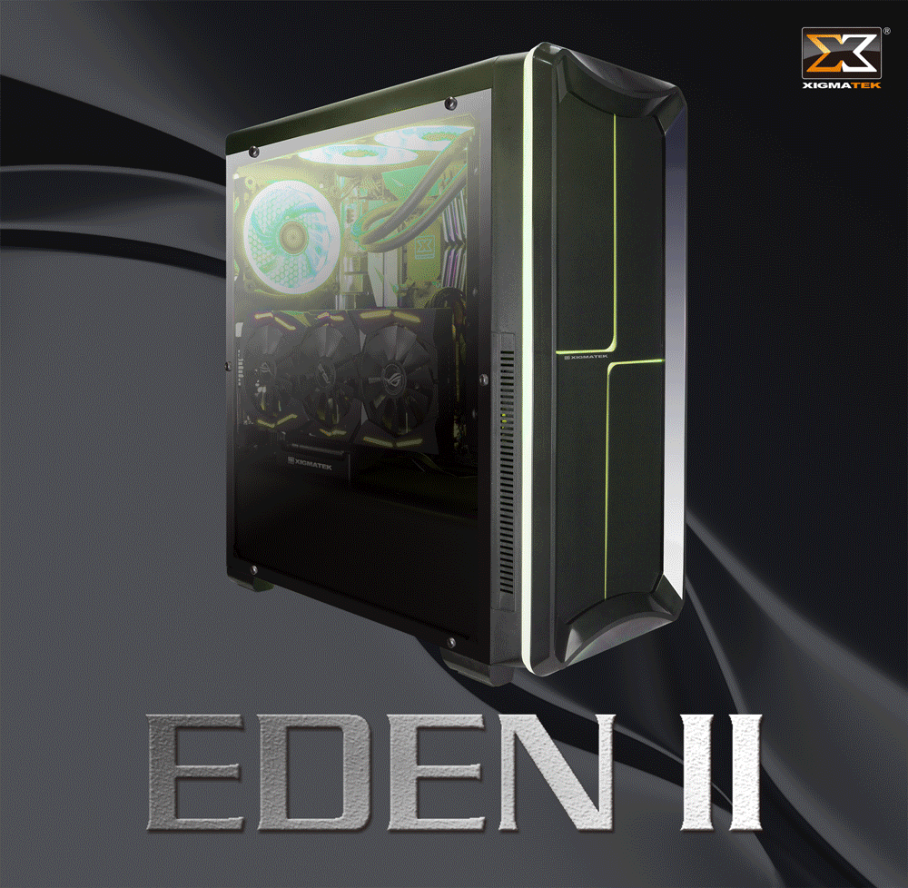 Xigmatek EDEN II EN9993 RGB Gaming Kasa - Tempered Camlı
